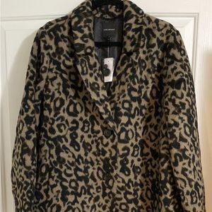 NWT Lane Bryant Animal Print Car Coat